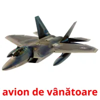 avion de vânătoare flashcards illustrate