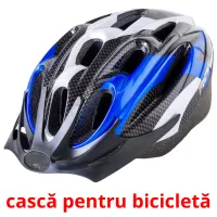 cască pentru bicicletă flashcards illustrate