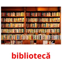 bibliotecă flashcards illustrate