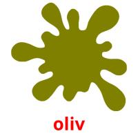 oliv picture flashcards