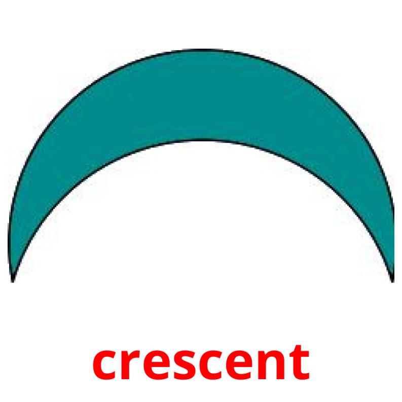 crescent picture flashcards