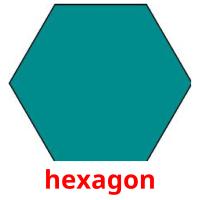 hexagon picture flashcards