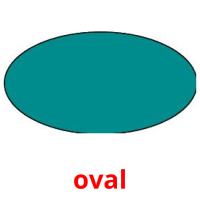 oval Bildkarteikarten