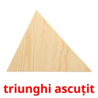 triunghi ascuțit flashcards illustrate