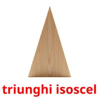 triunghi isoscel flashcards illustrate