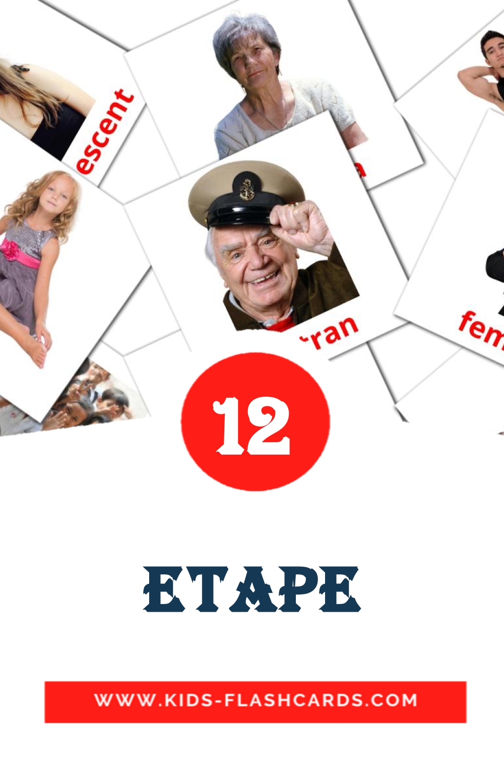 12 Etape Picture Cards for Kindergarden in romanian