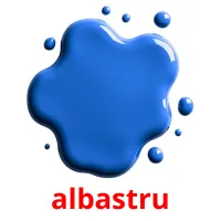 albastru Bildkarteikarten