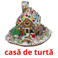 casă de turtă cartões com imagens