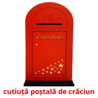 cutiuță poștală de crăciun picture flashcards