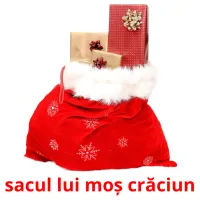 sacul lui moș crăciun cartões com imagens