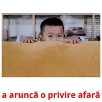 a aruncă o privire afară flashcards illustrate