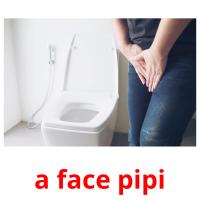 a face pipi picture flashcards