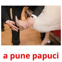 a pune papuci picture flashcards