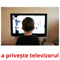 a privește televizorul ansichtkaarten