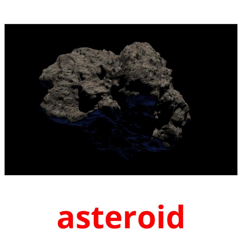 asteroid Tarjetas didacticas