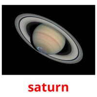 saturn picture flashcards