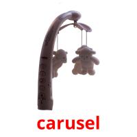 carusel picture flashcards