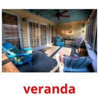 veranda picture flashcards
