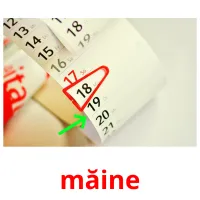 măine flashcards illustrate