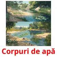 Corpuri de apă flashcards illustrate