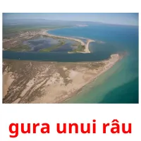 gura unui râu Bildkarteikarten