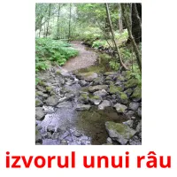 izvorul unui râu flashcards illustrate