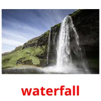 waterfall flashcards illustrate