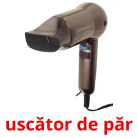 uscător de păr cartões com imagens