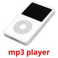 mp3 player flashcards illustrate