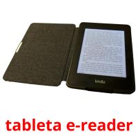tableta e-reader picture flashcards