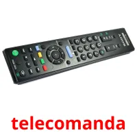 telecomanda flashcards illustrate