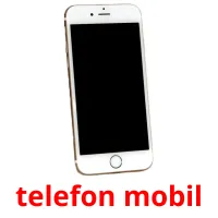 telefon mobil flashcards illustrate