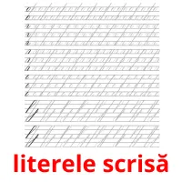 literele scrisă Bildkarteikarten