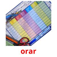 orar picture flashcards