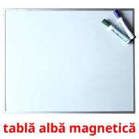 tablă albă magnetică Tarjetas didacticas