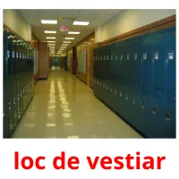 loc de vestiar Bildkarteikarten