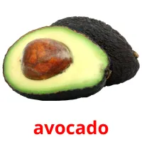 avocado Bildkarteikarten