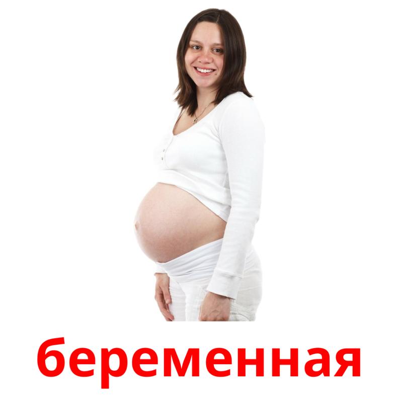 беременная picture flashcards