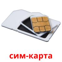сим-карта picture flashcards