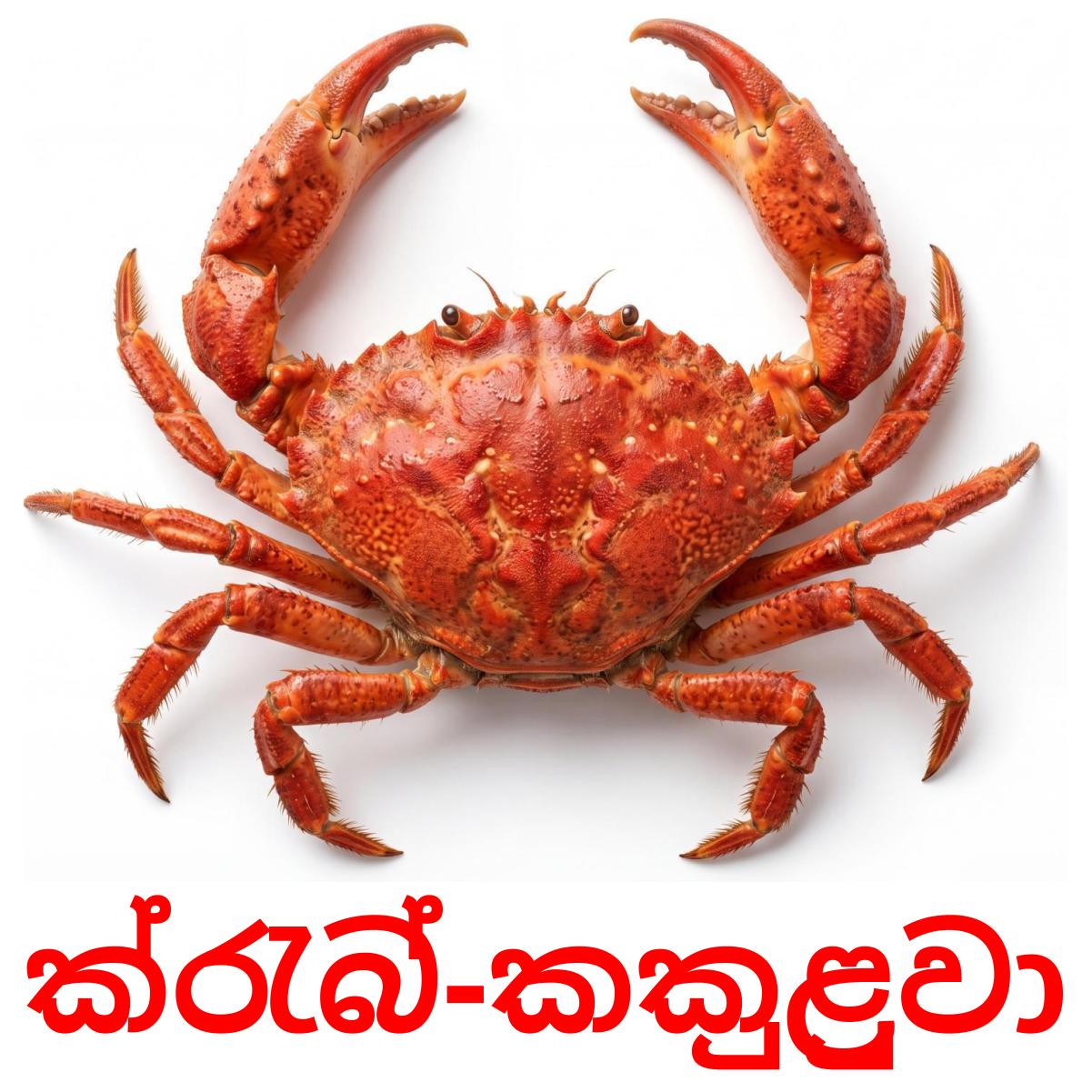 30 Printable Sea animals Flashcards in Sinhala (Free PDF)