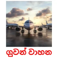 ගුවන් වාහන flashcards illustrate