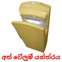 අත් වේලුම් යන්ත්‍රය flashcards illustrate