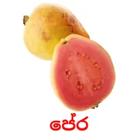 පේර picture flashcards