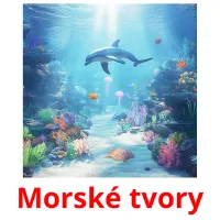 Morské tvory карточки энциклопедических знаний