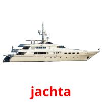 jachta Tarjetas didacticas
