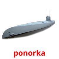ponorka Tarjetas didacticas