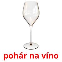 pohár na víno Tarjetas didacticas