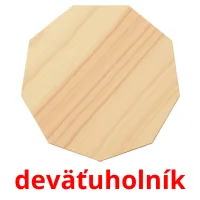 deväťuholník flashcards illustrate