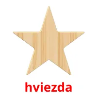 hviezda flashcards illustrate