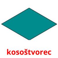 kosoštvorec picture flashcards
